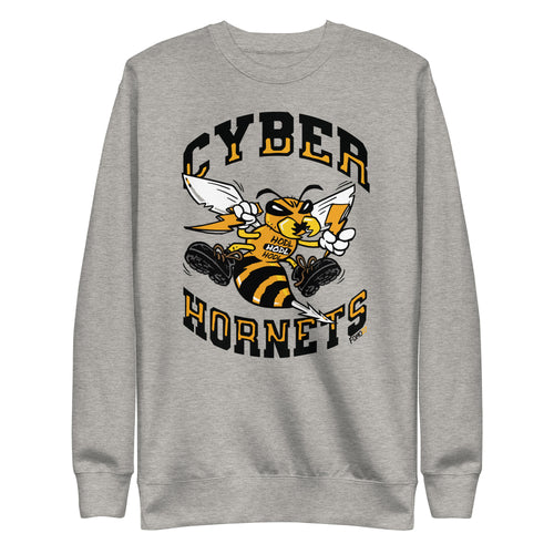 Cyber Hornets Bitcoin Crewneck Sweatshirt-fomo21