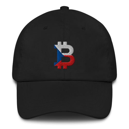 Czech Republic Flag Bitcoin B Dad Hat-fomo21