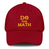 Load image into Gallery viewer, Do The Math (Gold Embroidery) Bitcoin Dad Hat-Dad Hat-fomo21
