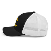 Load image into Gallery viewer, Do The Math (Gold Embroidery) Bitcoin Retro Trucker Hat-Trucker Hat-fomo21
