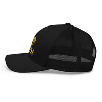 Load image into Gallery viewer, Do The Math (Gold Embroidery) Bitcoin Retro Trucker Hat-Trucker Hat-fomo21
