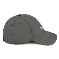 Load image into Gallery viewer, Do The Math (White Embroidery) Bitcoin Distressed Dad Hat-Dad Hat-fomo21
