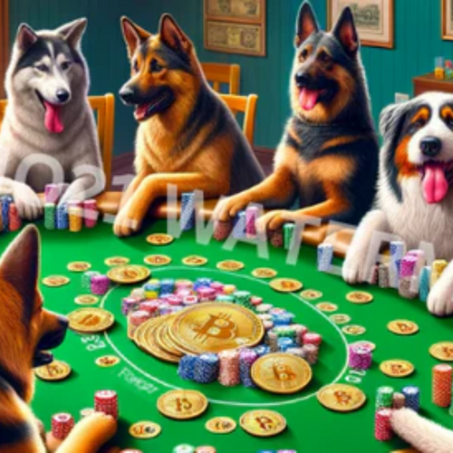 Dogs Playing Poker Bitcoin Facebook Cover Photo-fomo21