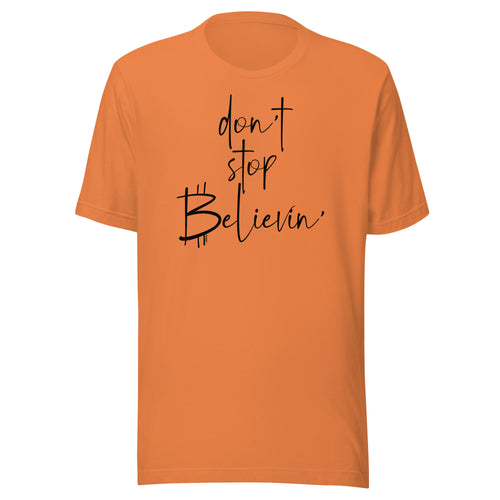 Don't Stop Believin' Bitcoin T-Shirt-fomo21