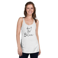 Load image into Gallery viewer, Don't Stop Believin' Bitcoin Women’s Tank Top-fomo21
