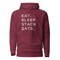 Load image into Gallery viewer, Eat Sleep Stack Sats Bitcoin Hoodie Sweatshirt-fomo21
