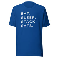 Load image into Gallery viewer, Eat Sleep Stack Sats Bitcoin T-Shirt-fomo21
