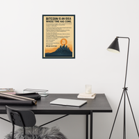 Load image into Gallery viewer, Bitcoin Is An Idea Whose Time Has Come Enhanced Matte Paper Poster - fomo21

