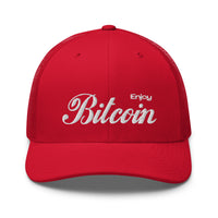 Load image into Gallery viewer, Enjoy Bitcoin Trucker Hat-fomo21
