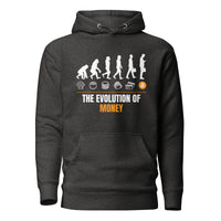 Load image into Gallery viewer, Evolution Of Money Bitcoin Hoodie Sweatshirt-Pullover Hoodie Sweatshirt-fomo21
