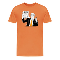Load image into Gallery viewer, Executive Order HODL President Donald Trump Bitcoin T-shirt in burnt orange color
