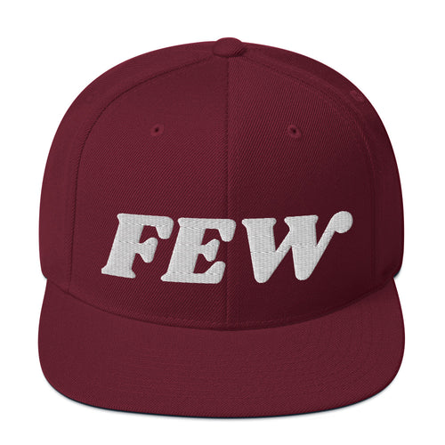 Few Bold (White Embroidery) Bitcoin Snapback Hat-fomo21