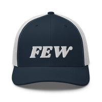 Load image into Gallery viewer, Few Bold (White Embroidery) Bitcoin Trucker Hat-fomo21
