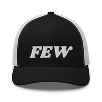 Load image into Gallery viewer, Few Bold (White Embroidery) Bitcoin Trucker Hat-fomo21
