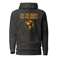 Load image into Gallery viewer, Fix The Money Fix The World 2 Bitcoin Hoodie Sweatshirt-fomo21
