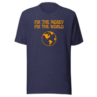 Load image into Gallery viewer, Fix The Money Fix The World 2 Bitcoin T-Shirt-fomo21
