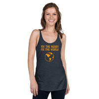 Load image into Gallery viewer, Fix The Money Fix The World 2 Bitcoin Women’s Tank Top-Women's Tank Top-fomo21

