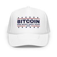 Load image into Gallery viewer, Make Money Great Again 2024 Bitcoin Foam Trucker Hat - fomo21
