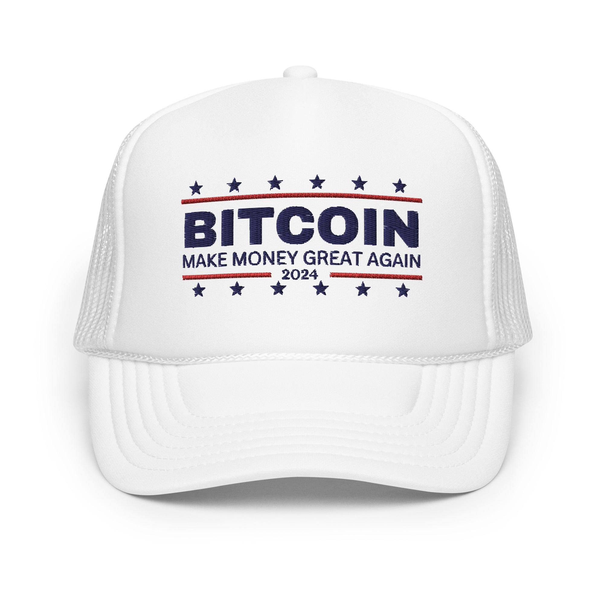 Make Money Great Again 2024 Bitcoin Foam Trucker Hat | fomo21