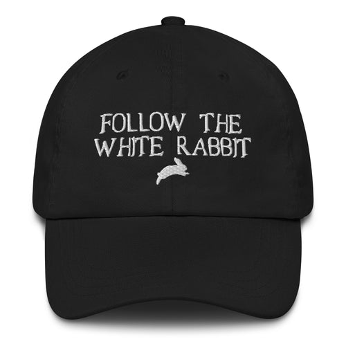Follow The White Rabbit Bitcoin Dad Hat-fomo21