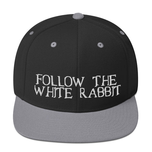 Follow The White Rabbit Bitcoin Snapback Hat-fomo21