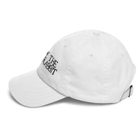 Load image into Gallery viewer, Follow The White Rabbit Black Embroidered Bitcoin Dad Hat-fomo21
