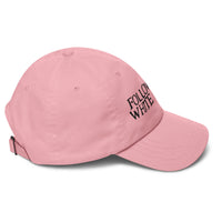 Load image into Gallery viewer, Follow The White Rabbit Black Embroidered Bitcoin Dad Hat-fomo21
