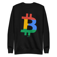 Load image into Gallery viewer, Four Color Bitcoin B Crewneck Sweatshirt-fomo21
