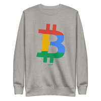 Load image into Gallery viewer, Four Color Bitcoin B Crewneck Sweatshirt-fomo21
