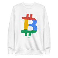Load image into Gallery viewer, Four Color Bitcoin B Crewneck Sweatshirt-fomo21
