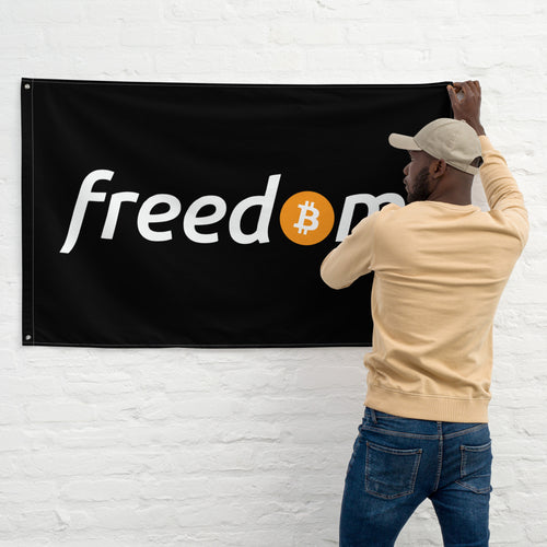 Freedom Bitcoin Flag-fomo21