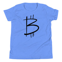 Load image into Gallery viewer, Freehand Bitcoin Youth T-Shirt-fomo21
