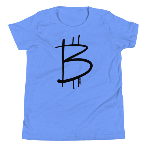 Freehand Bitcoin Youth T-Shirt-fomo21