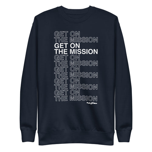 Get On The Mission Pacific Bitcoin Crewneck Sweatshirt-fomo21