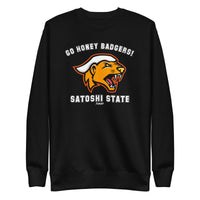 Load image into Gallery viewer, Go Honey Badgers! Satoshi State Bitcoin Crewneck Sweatshirt-fomo21
