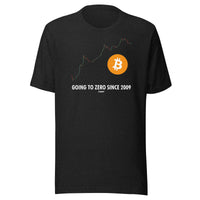 Load image into Gallery viewer, Going To Zero Since 2009 Bitcoin T-Shirt-fomo21
