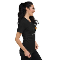 Load image into Gallery viewer, Going To Zero Since 2009 Bitcoin Women's V-Neck T-Shirt-fomo21
