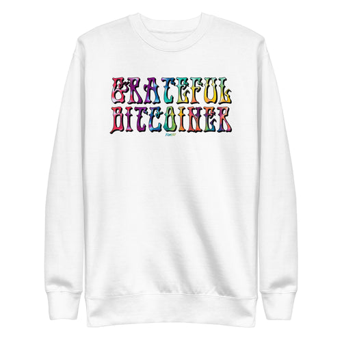 Grateful Bitcoiner Crewneck Sweatshirt-fomo21