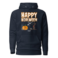 Load image into Gallery viewer, Happy HODLween Bitcoin Hoodie Sweatshirt-Pullover Hoodie Sweatshirt-fomo21
