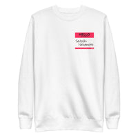 Load image into Gallery viewer, Hello My Name Is Satoshi Nakamoto Bitcoin Crewneck Sweatshirt-fomo21
