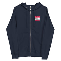 Load image into Gallery viewer, Hello My Name Is Satoshi Nakamoto Bitcoin Zip-up Hoodie Sweatshirt-fomo21
