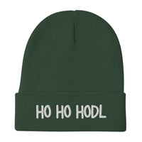 Load image into Gallery viewer, Ho Ho HODL Bitcoin Embroidered Beanie-fomo21

