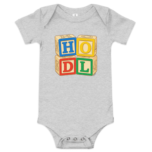 HODL Alphabet Wooden Blocks Infant One Piece-fomo21