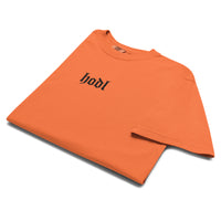 Load image into Gallery viewer, HODL Bitcoin Orange Medieval Embroidered T-Shirt-fomo21
