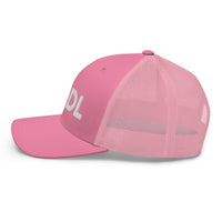 Load image into Gallery viewer, HODL Bitcoin (White Embroidery) Trucker Hat-Trucker Hat-fomo21
