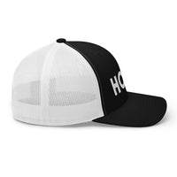 Load image into Gallery viewer, HODL Bitcoin (White Embroidery) Trucker Hat-Trucker Hat-fomo21
