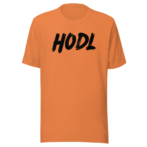 HODL Bold Brushstroke Bitcoin T-Shirt-fomo21