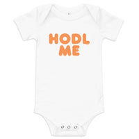 Load image into Gallery viewer, HODL Me Bitcoin Infant One Piece-fomo21
