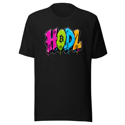 HODL Mode Graffiti Bitcoin T-Shirt-fomo21