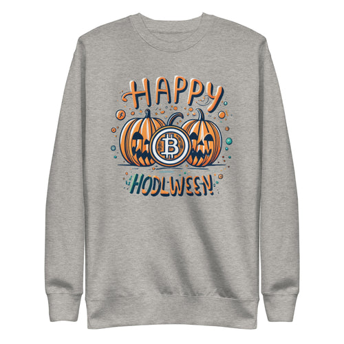 HODLween Pumpkins Bitcoin Crewneck Sweatshirt-fomo21